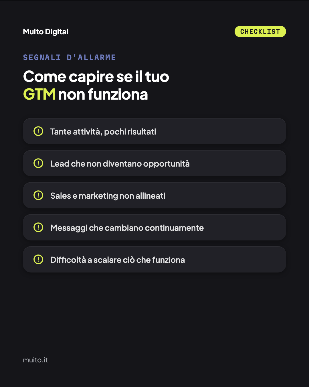 Come capire se il tuo GTM non funziona